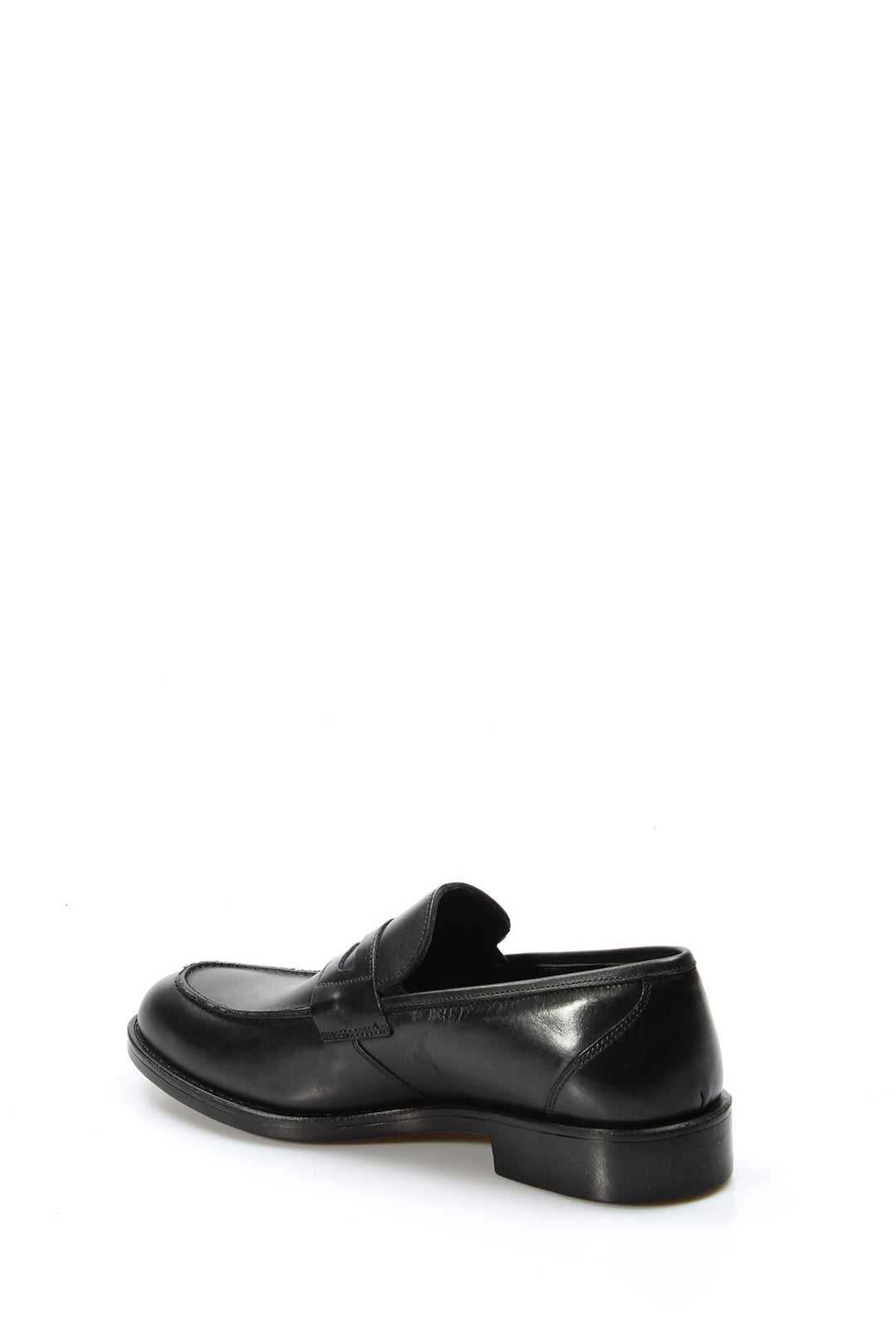 Elegantes Mocasines Penny de Cuero Negro-Wessi