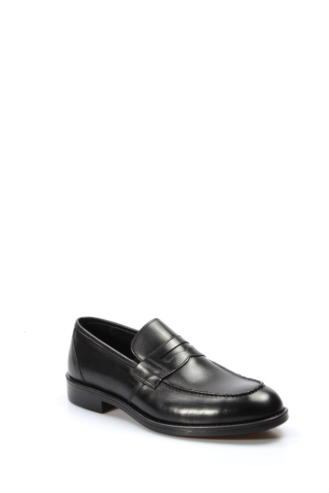 Elegantes Mocasines Penny de Cuero Negro-Wessi