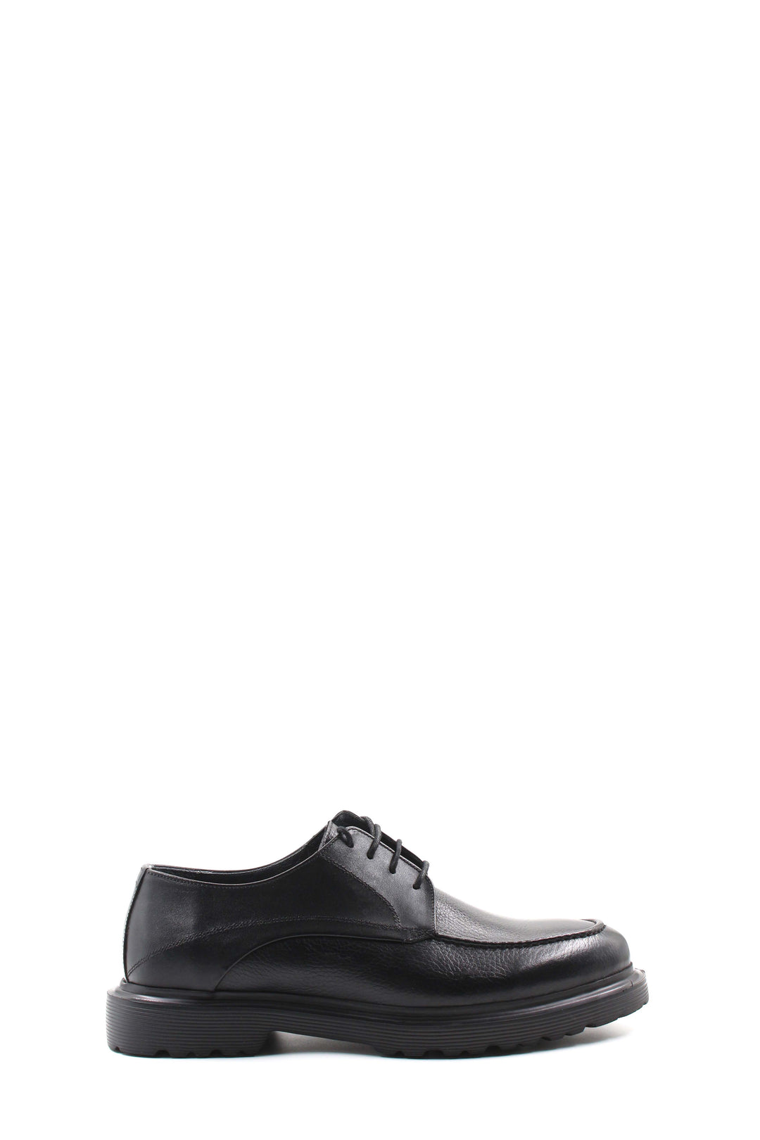 Black Thick Sole Derby Shoes-Wessi