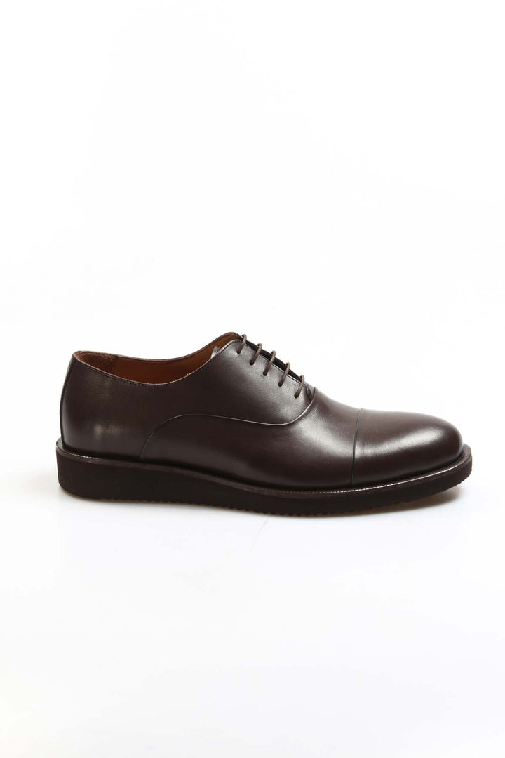 Brown Leather Cap-Toe Derby Wessi