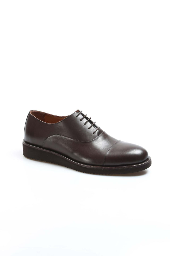 Brown Leather Cap-Toe Derby Wessi