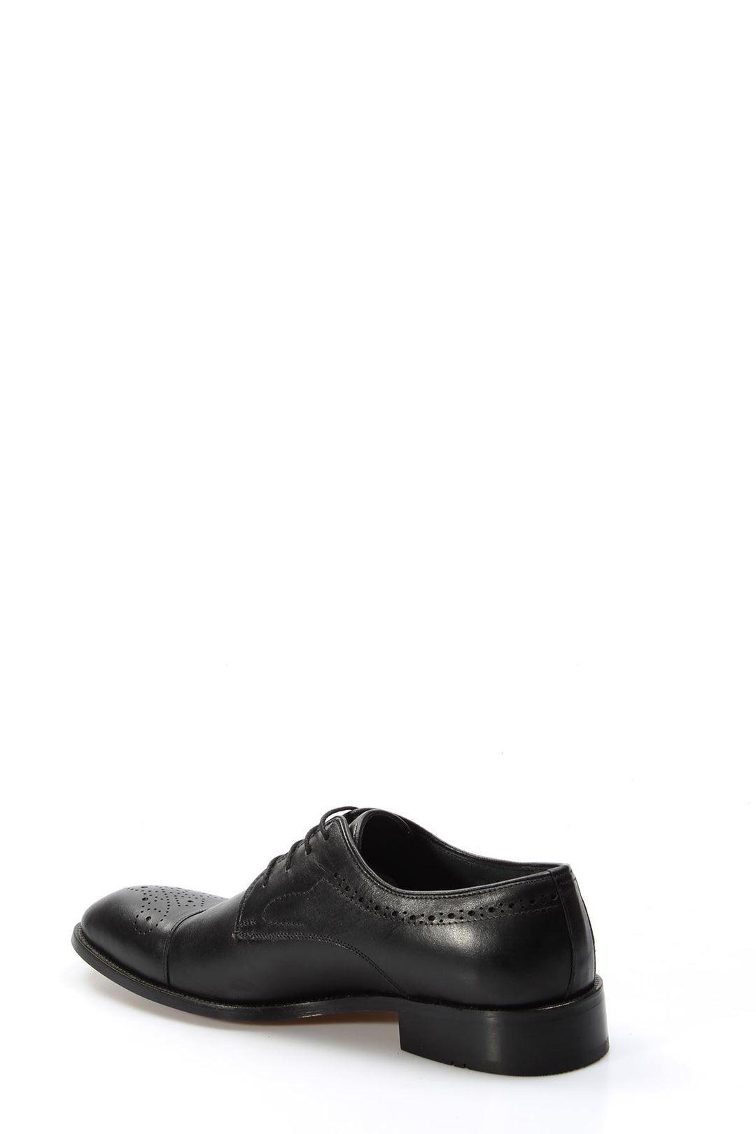 Men's Black Leather Oxford Dress Shoes - Wessi