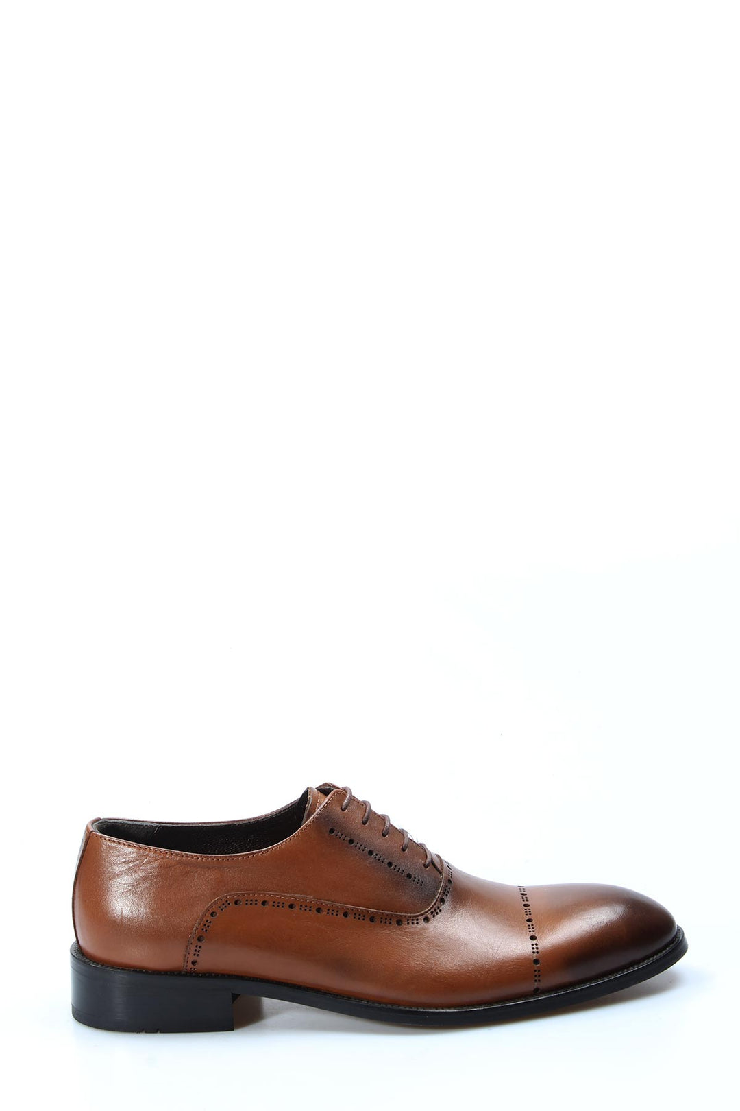 Tan Brogue Oxford Shoes-Wessi