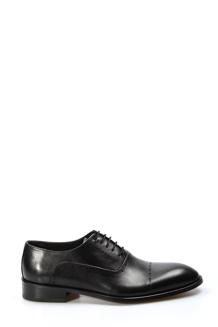 Zapatos Oxford para Hombre de Piel Negra con Detalle Brogue - Wessi