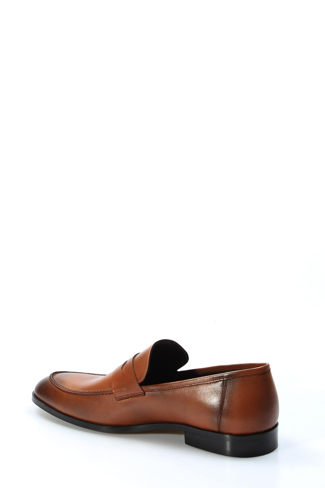 Tan Leather Penny Loafers-Wessi