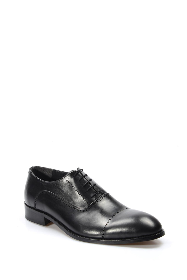 Zapatos Oxford de Cuero Negro Wessi