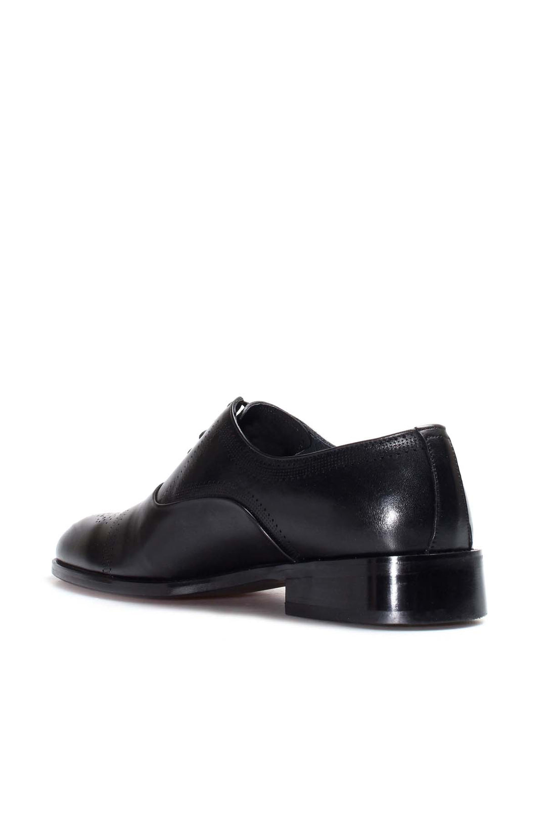 Black Oxford Leather Shoes-Wessi