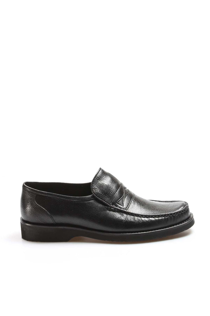 Classic Men's Black Leather Penny Loafers - Wessi