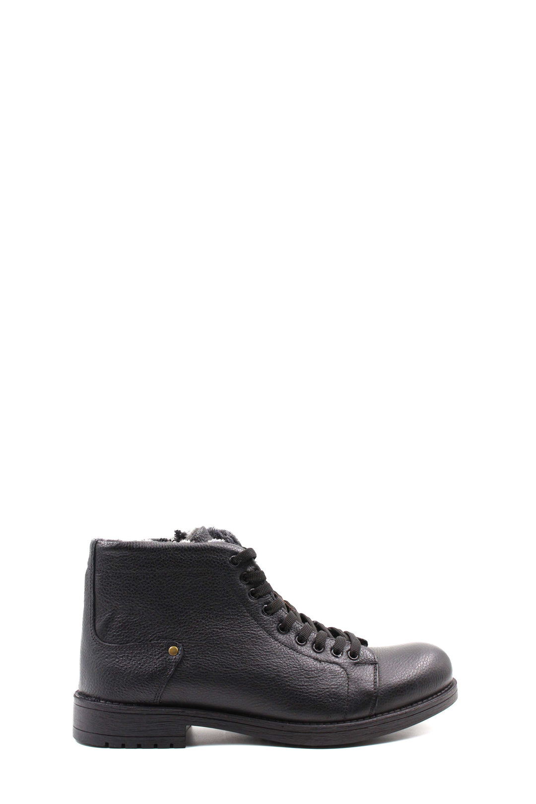 Black Leather Lace-Up Boots Wessi