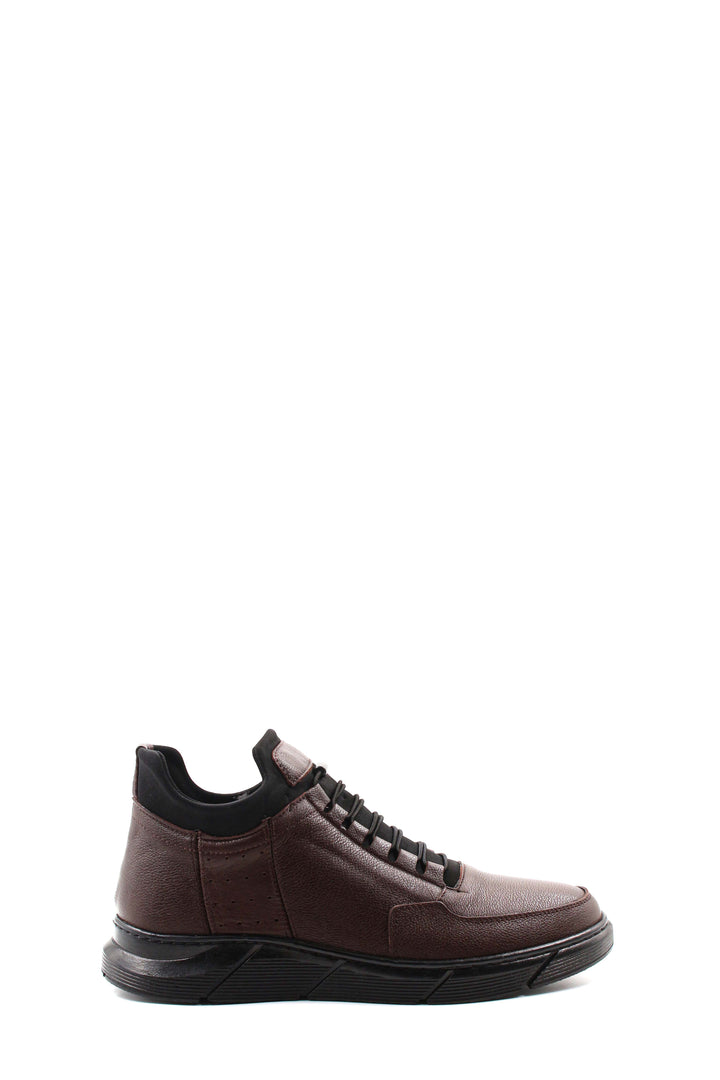 Brown Leather Casual Sneakers Wessi