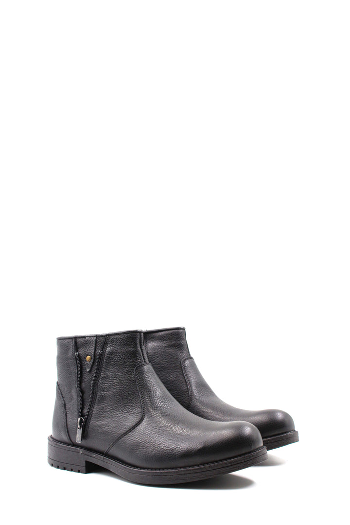 Black Leather Ankle Boots Wessi