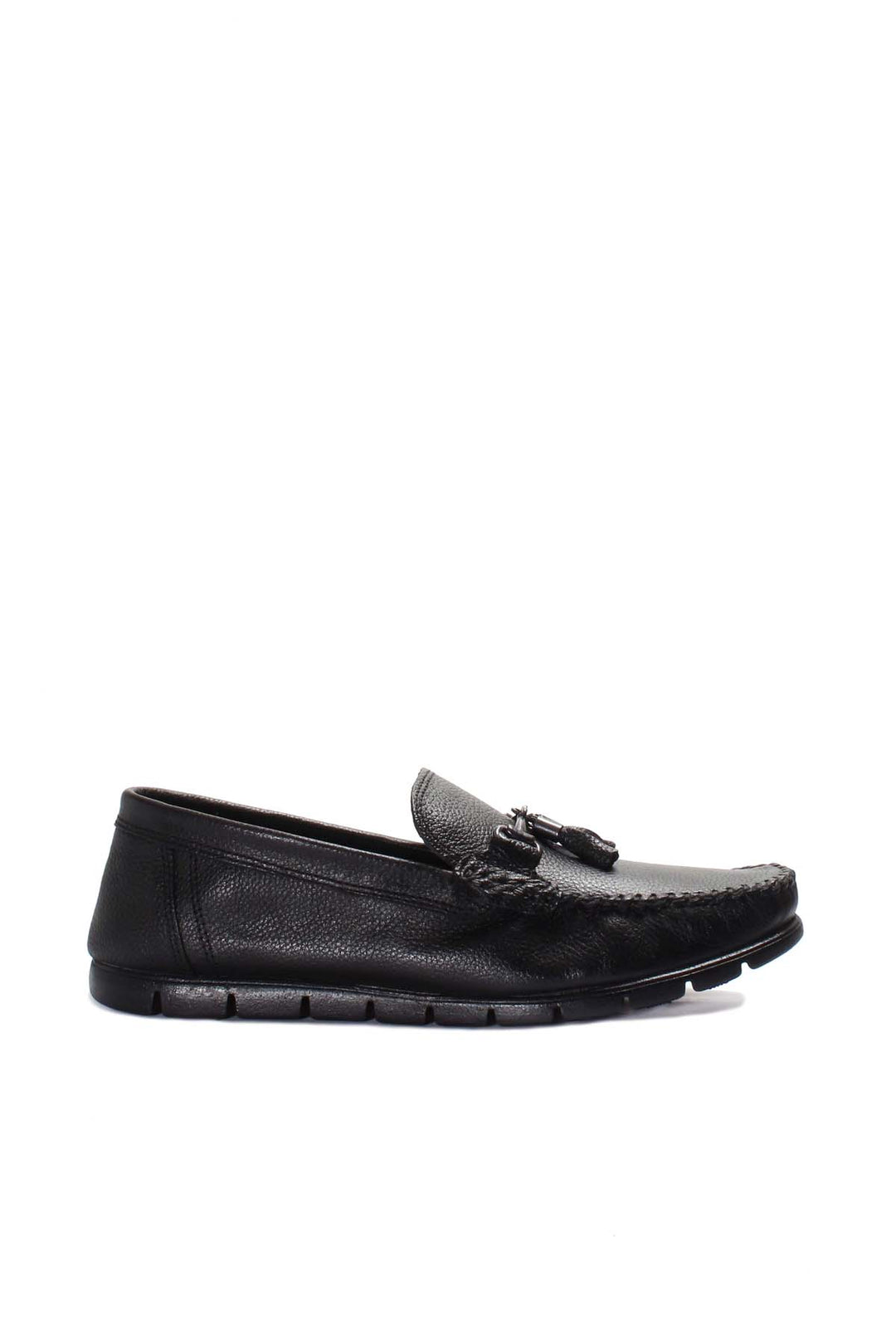 Men's Black Tassel Loafers - Wessi