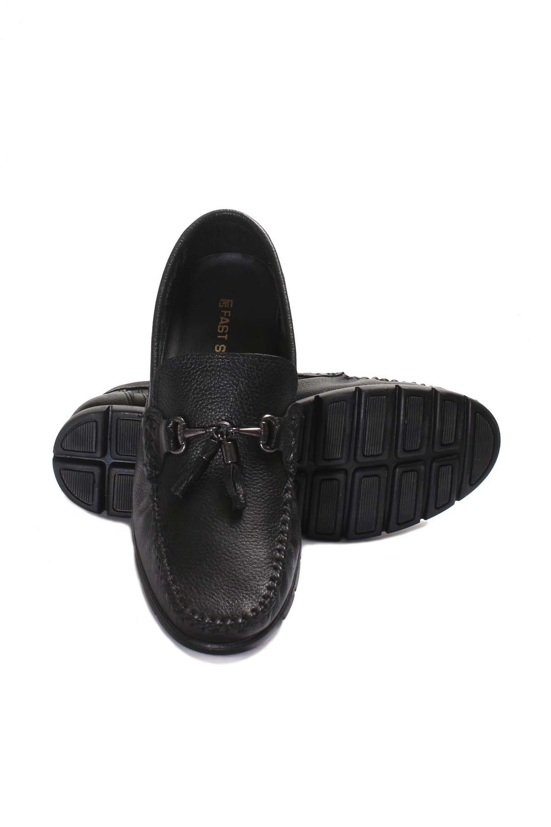 Mocasines negros con borlas para hombre - Wessi