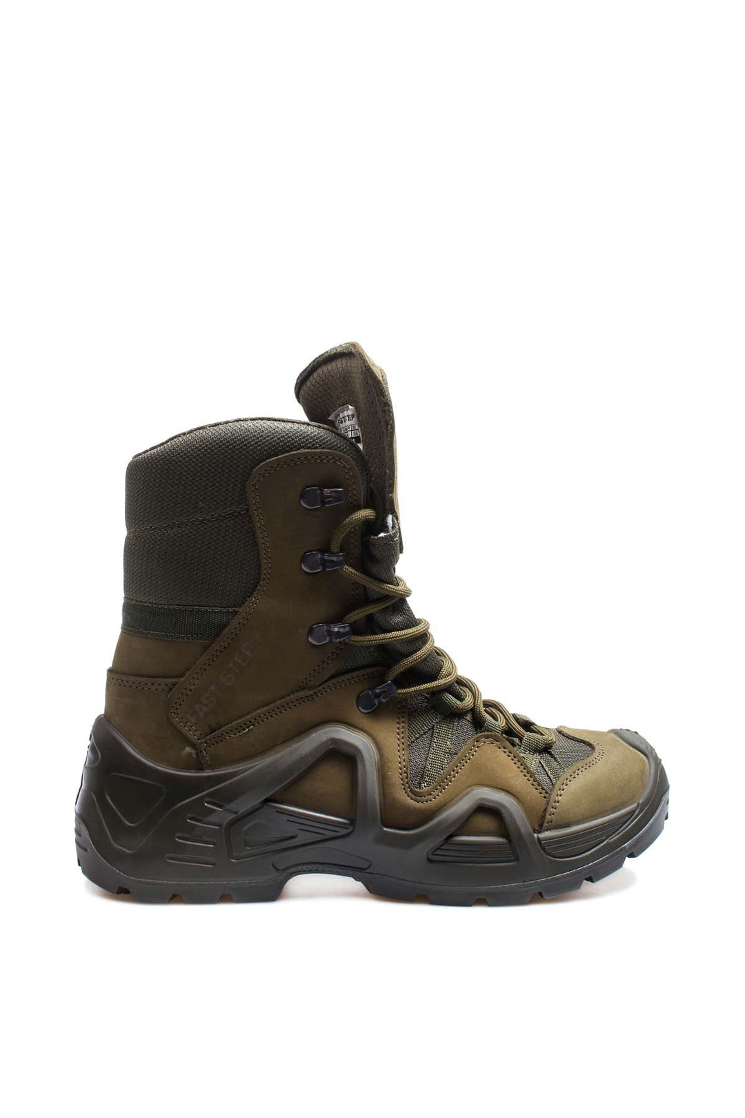 Men's Olive Green Tactical Combat Boots with Rugged Sole - Wessi