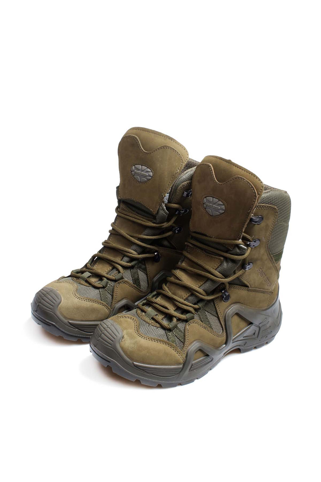 Men's Olive Green Tactical Combat Boots with Rugged Sole - Wessi