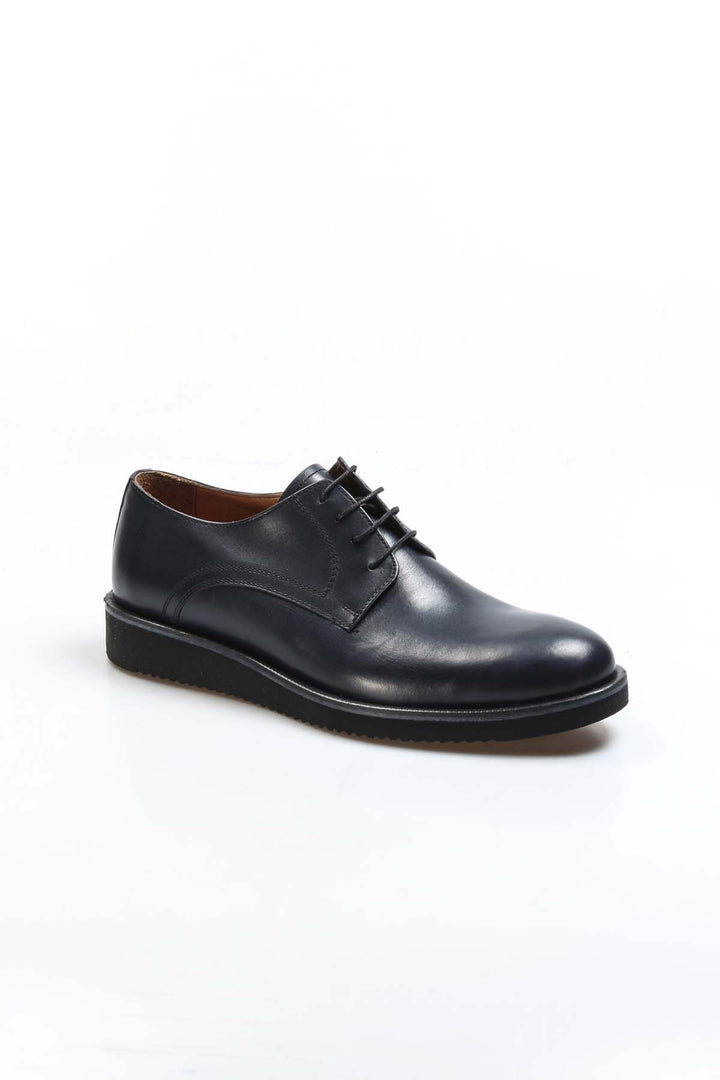 Navy Leather Casual Derby Wessi