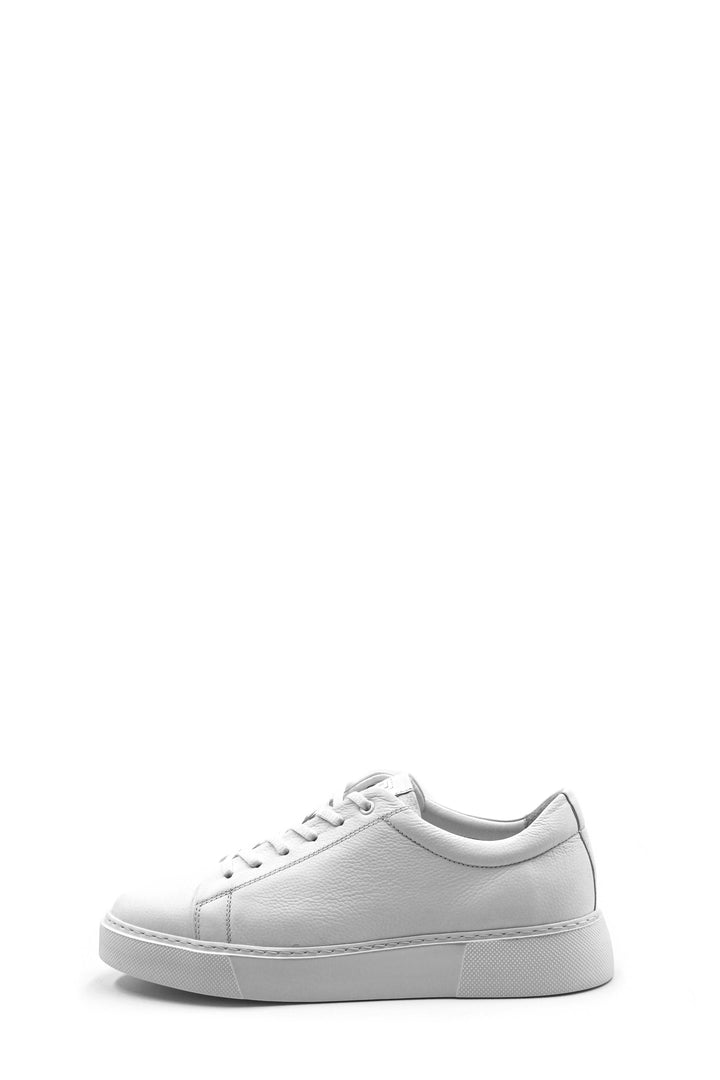 Baskets basses en cuir blanc Wessi