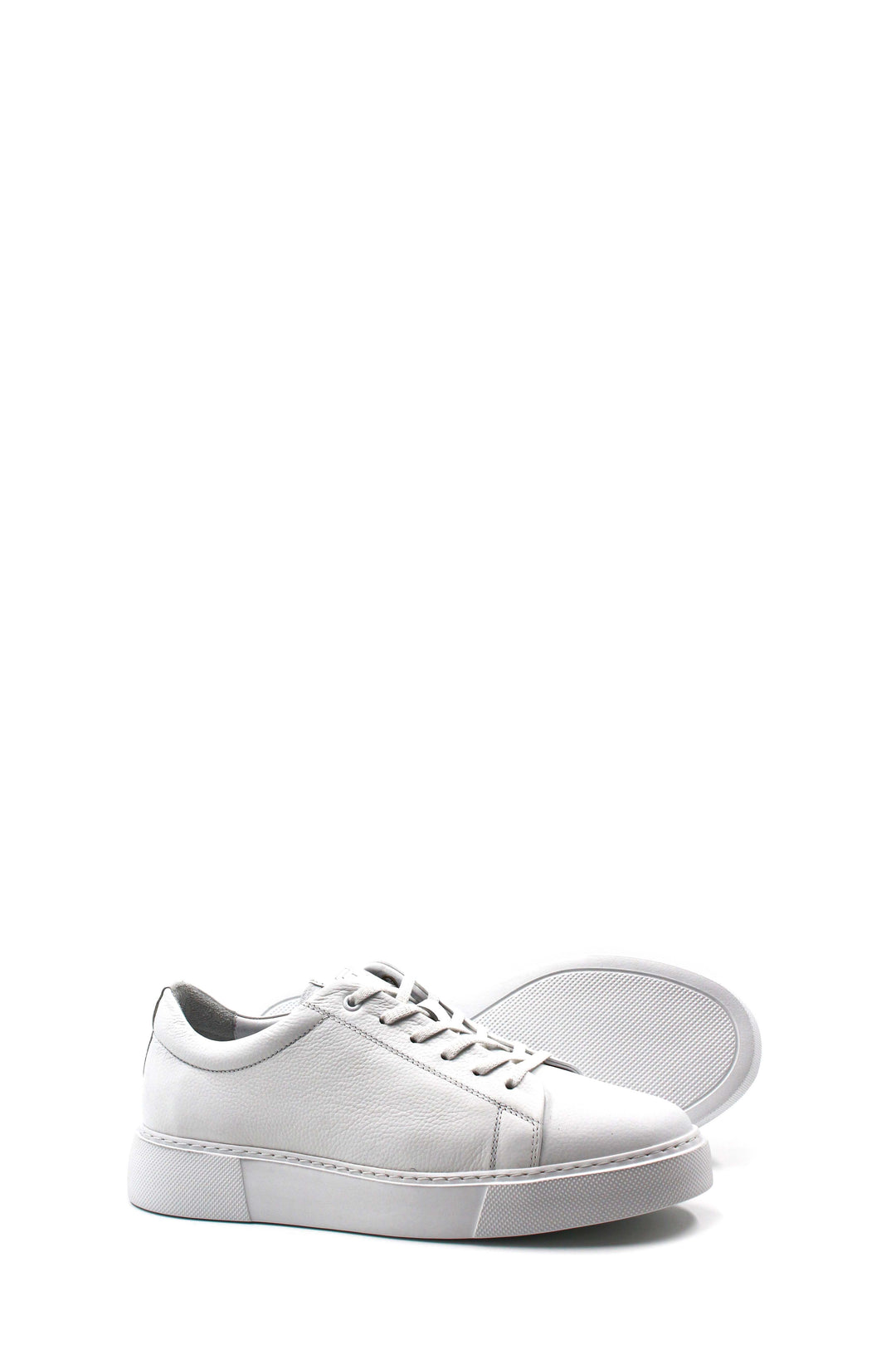 Baskets basses en cuir blanc Wessi