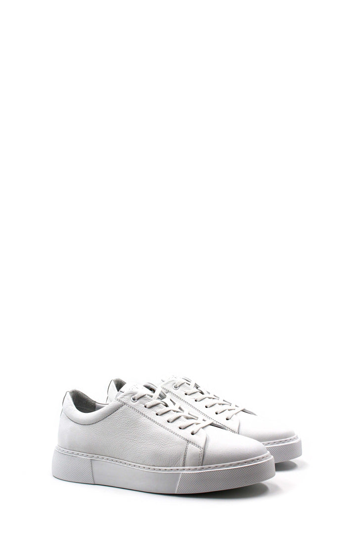 Baskets basses en cuir blanc Wessi