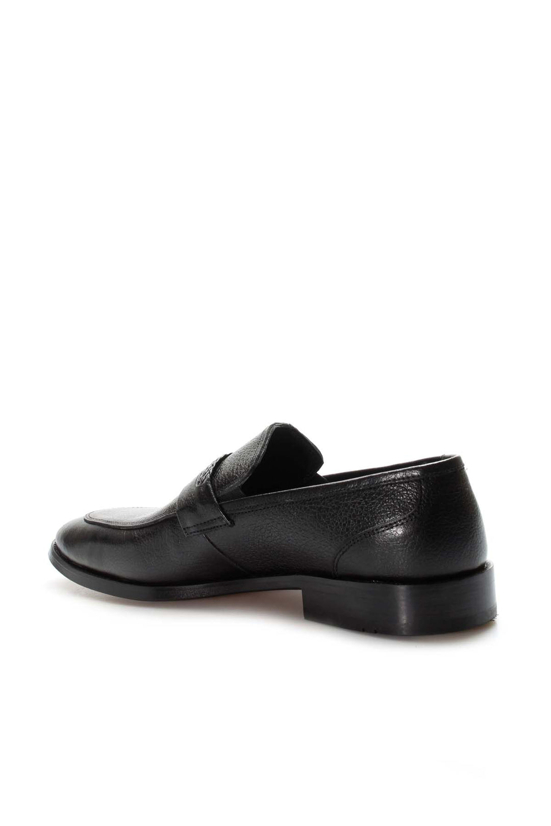 Mocasines formales de cuero negro para hombre-Wessi