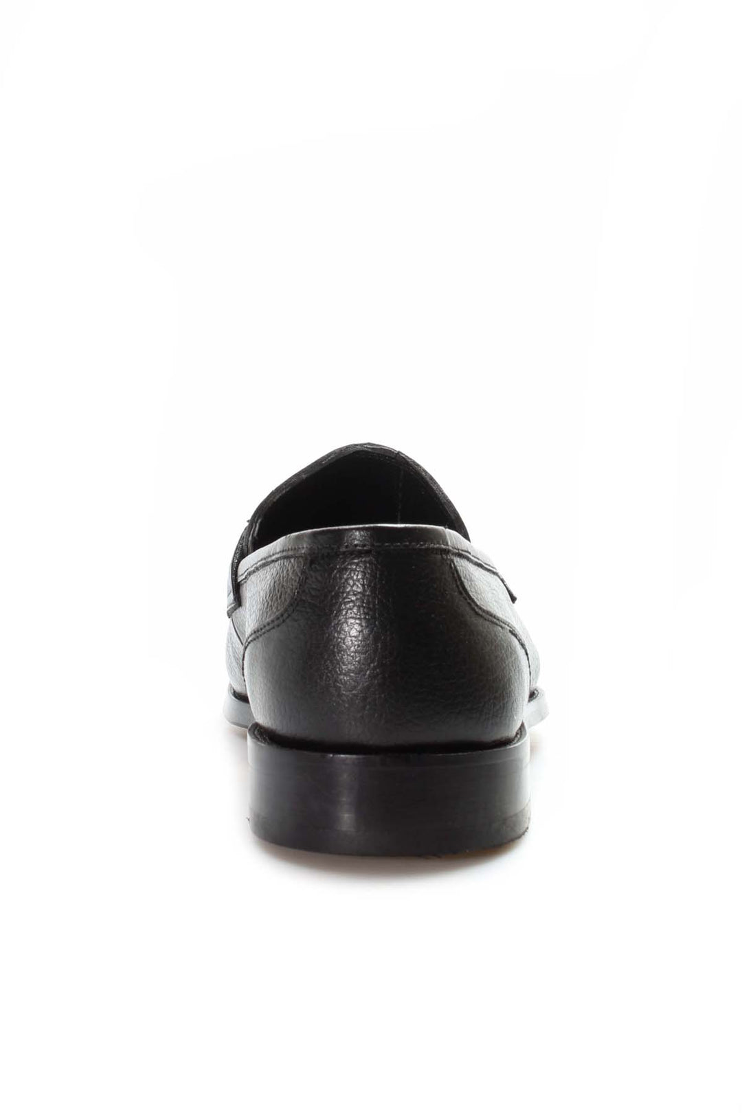 Mocasines formales de cuero negro para hombre-Wessi