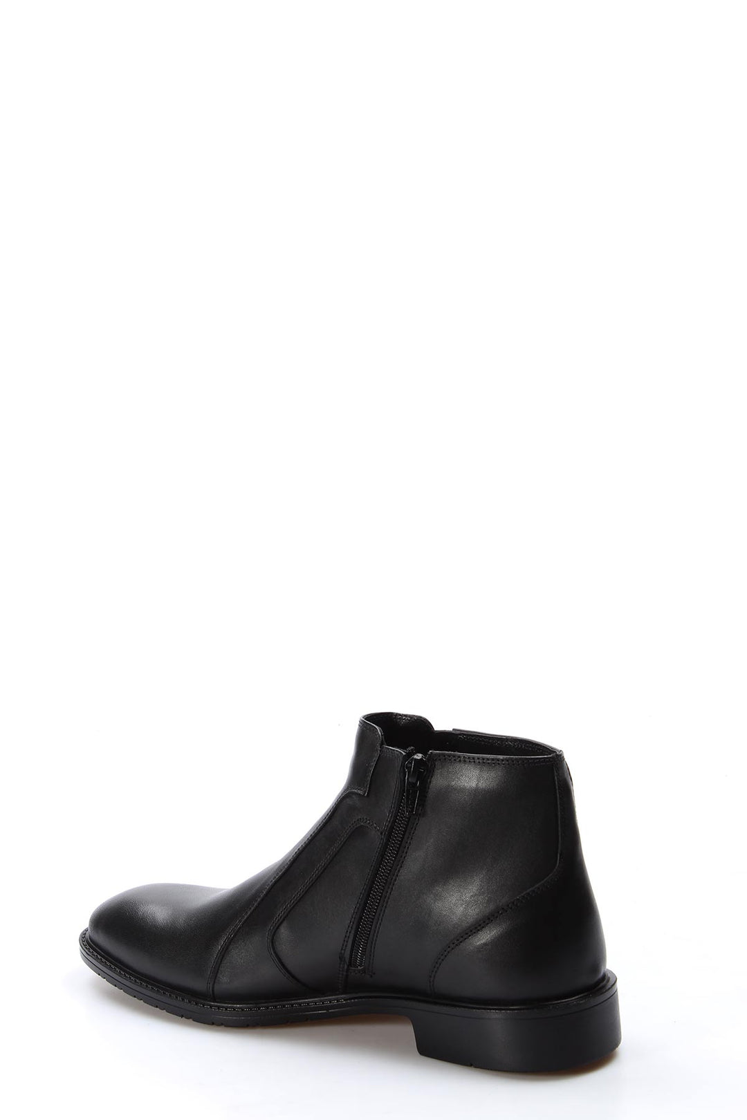 Black Leather Chelsea Boots-Wessi