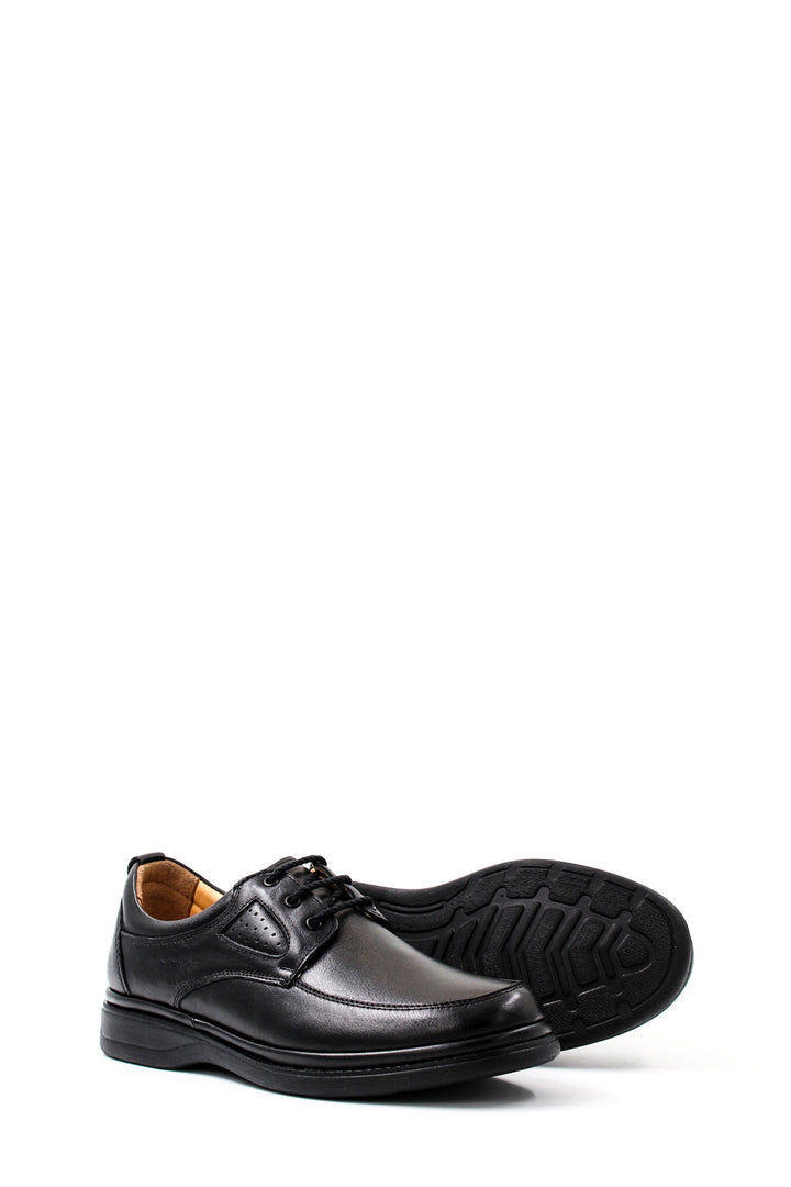 Zapatos Confort Con Cordones Hombre Piel Negro - Wessi