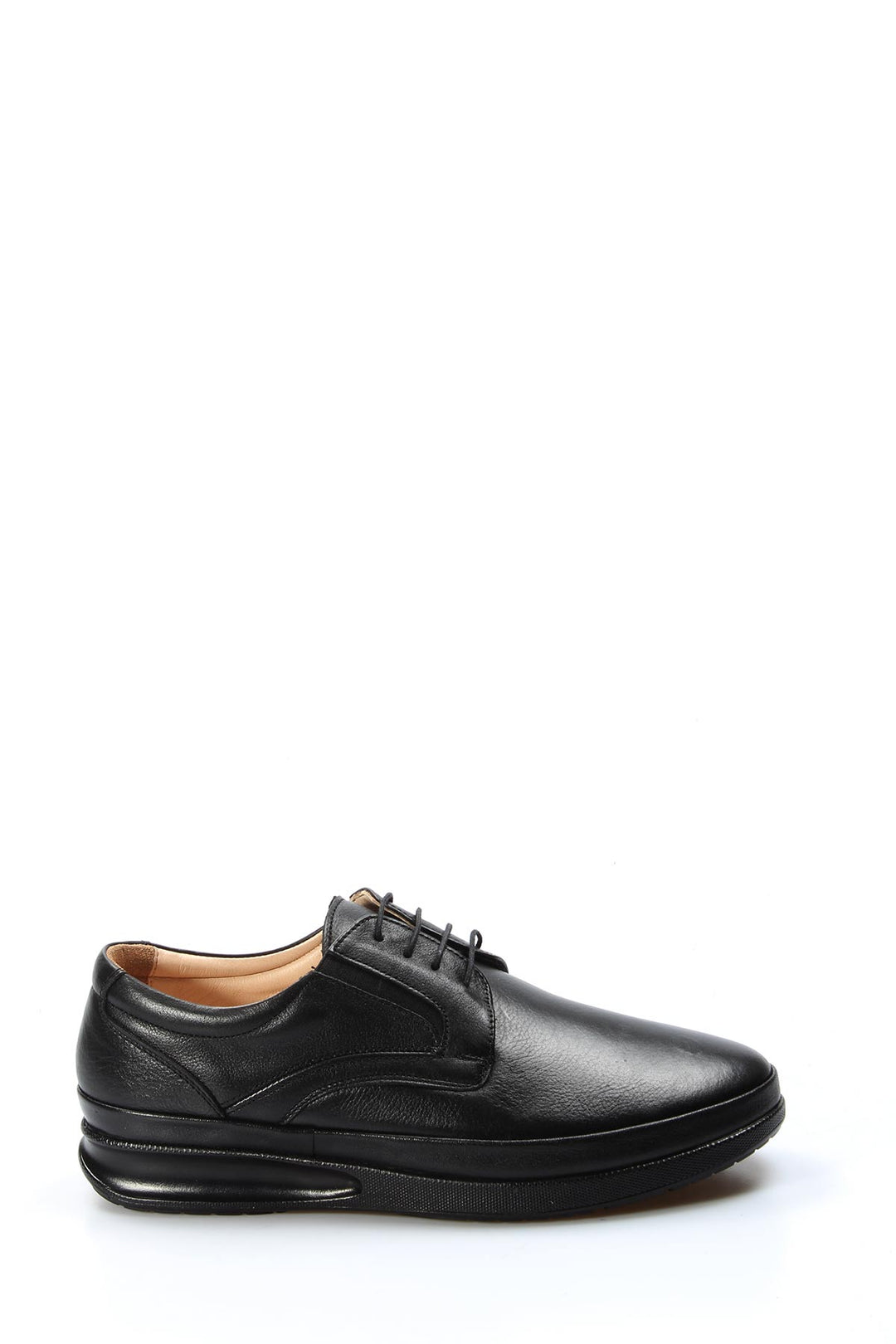 Black Leather Comfort Derby Wessi