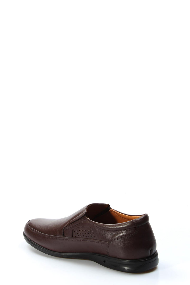 Brown Leather Comfort Loafers Wessi