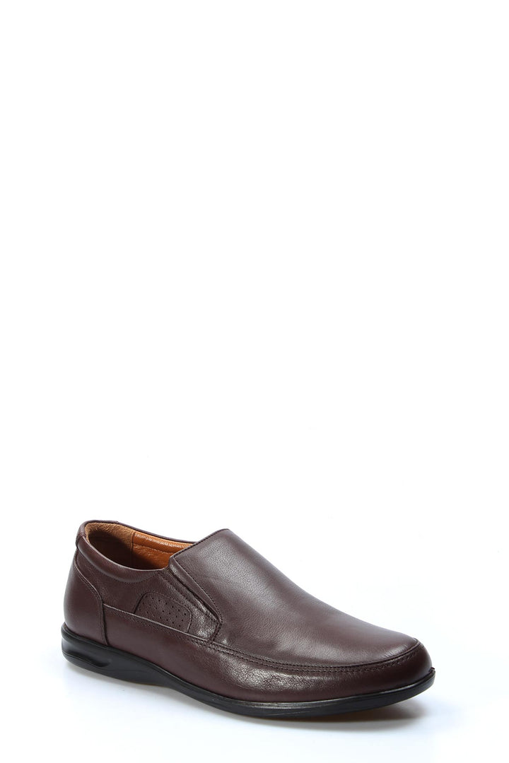 Brown Leather Comfort Loafers Wessi