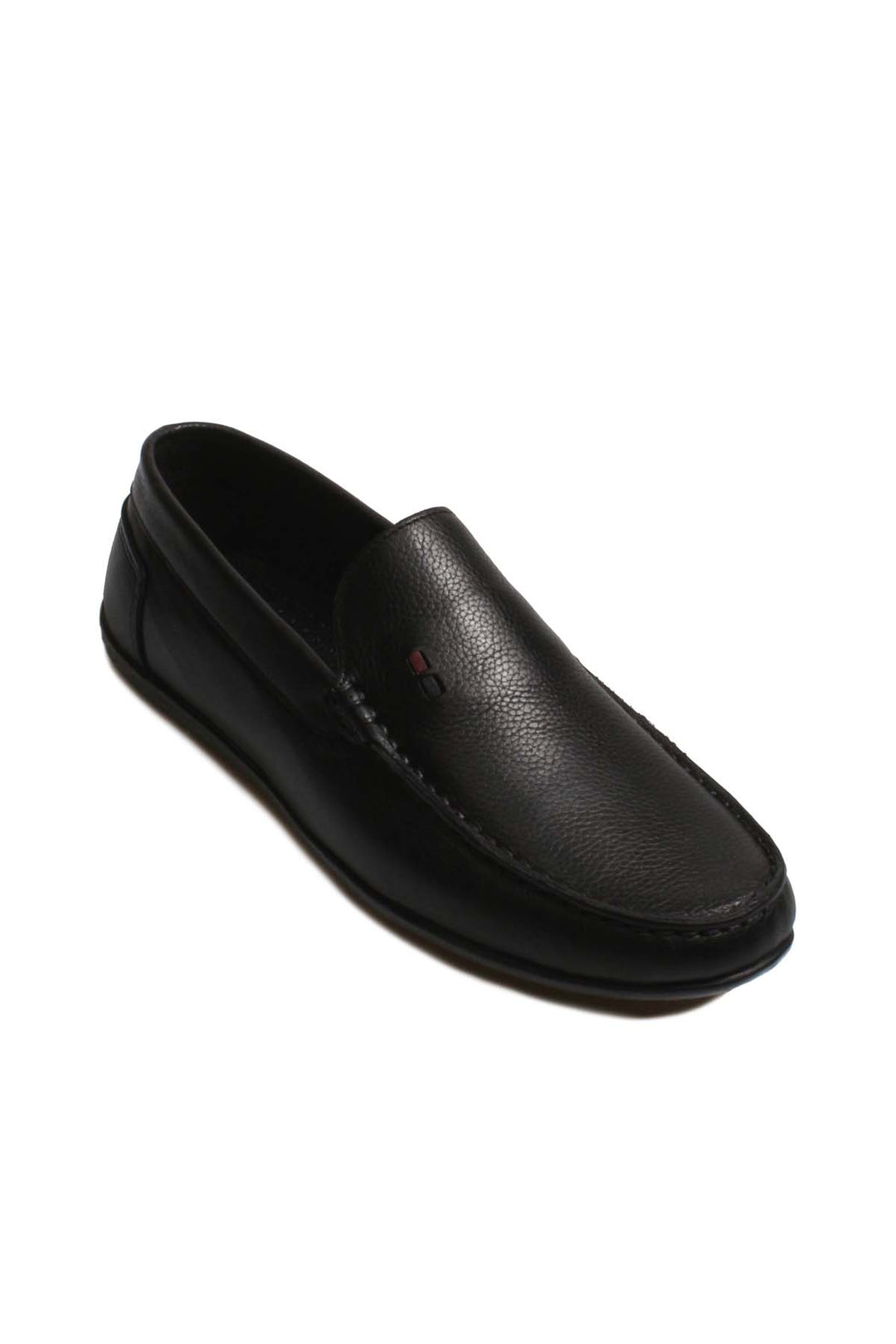 Mocasines de conducción de cuero negro Wessi