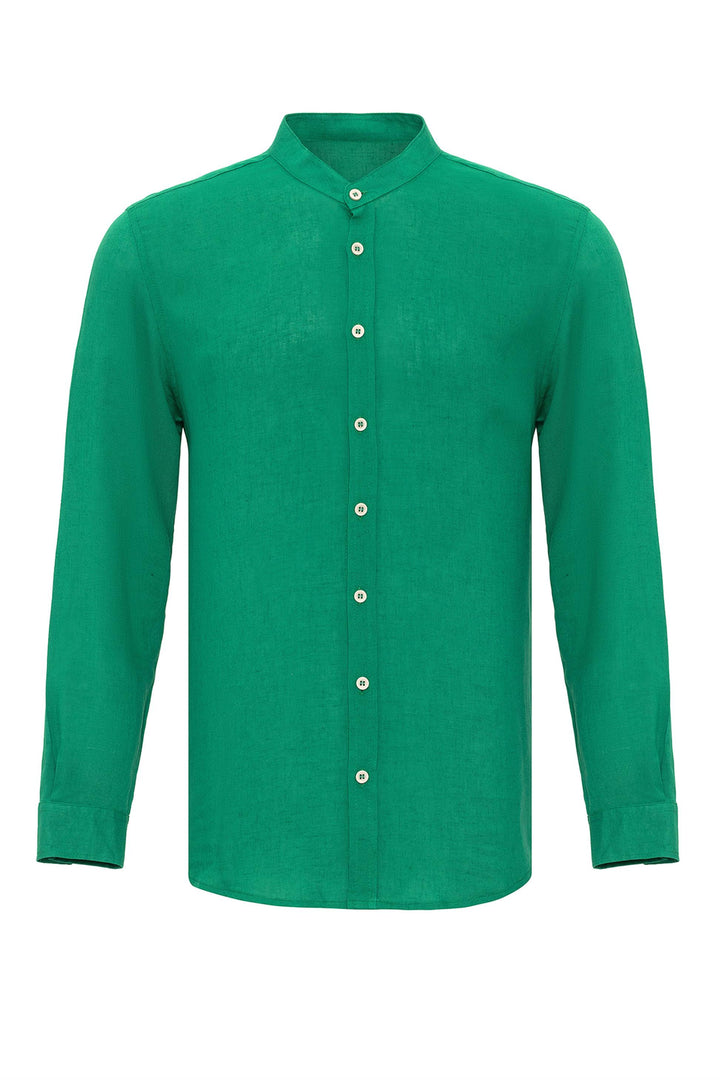 Men's Duck Green Judge Collar  Shirt - Wessi