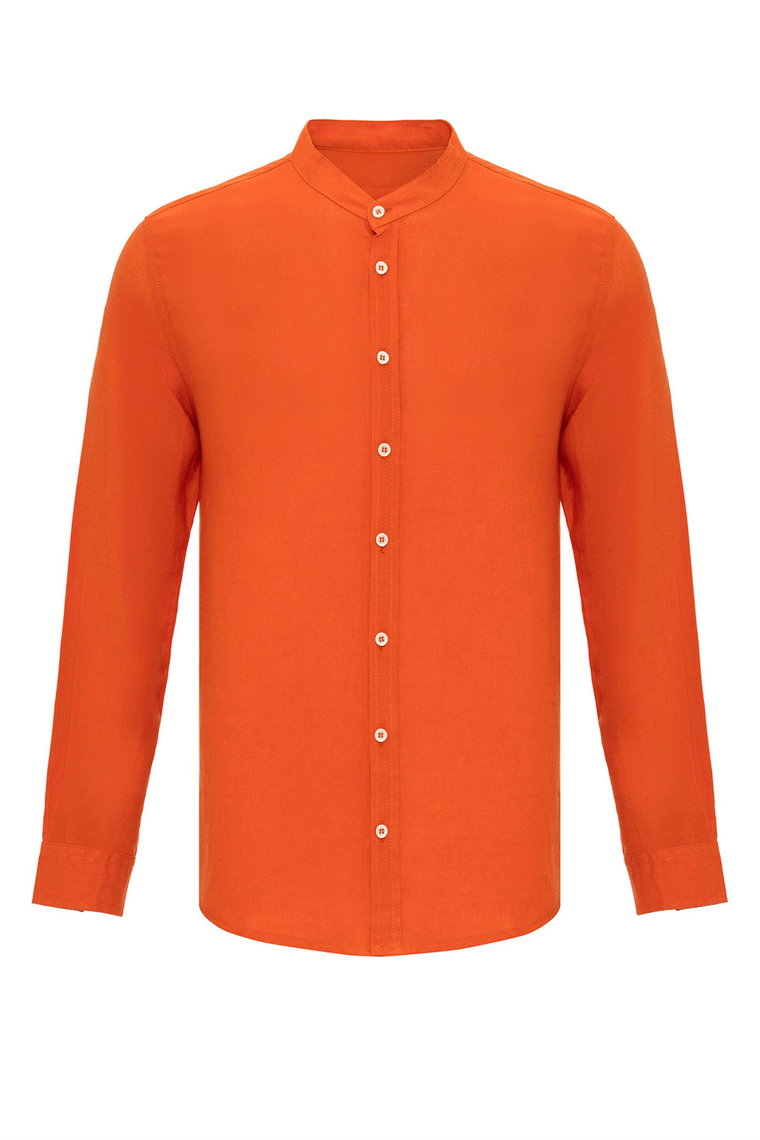 Camisa de hombre con cuello juez naranja - Wessi