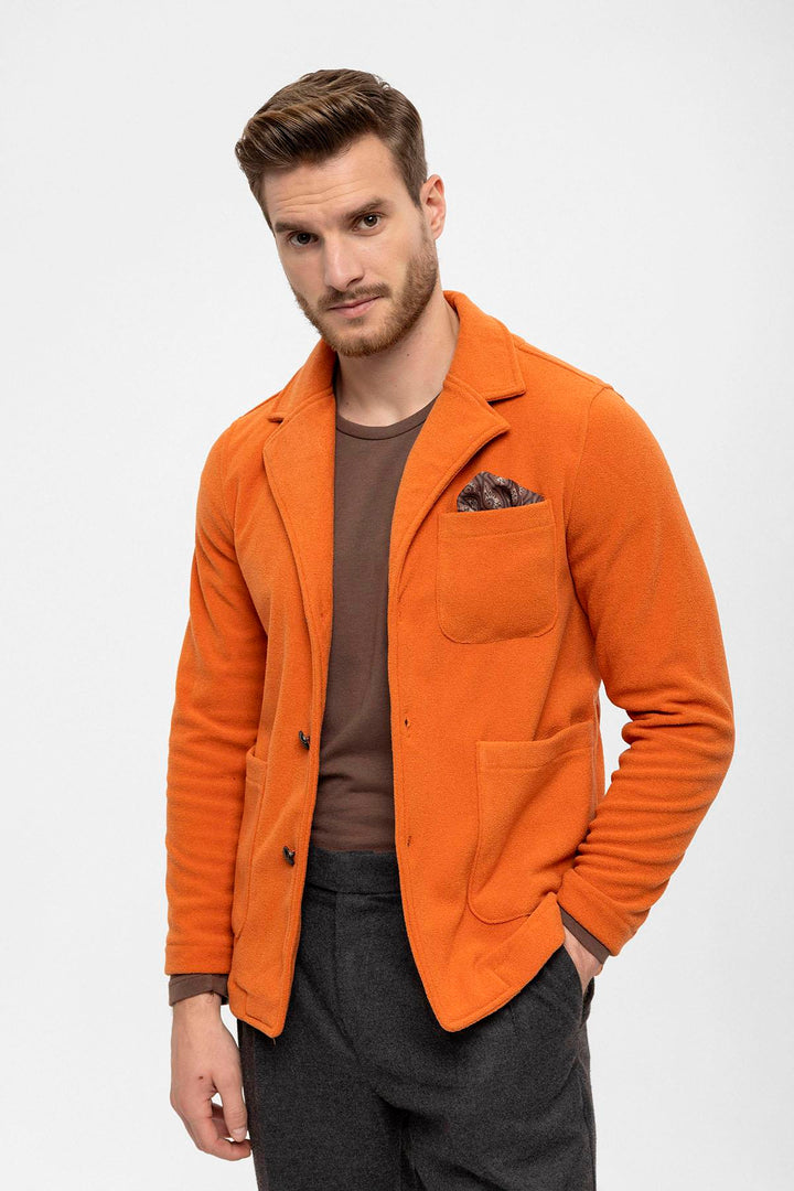 Abrigo Primavera Hombre Terry Naranja - Wessi