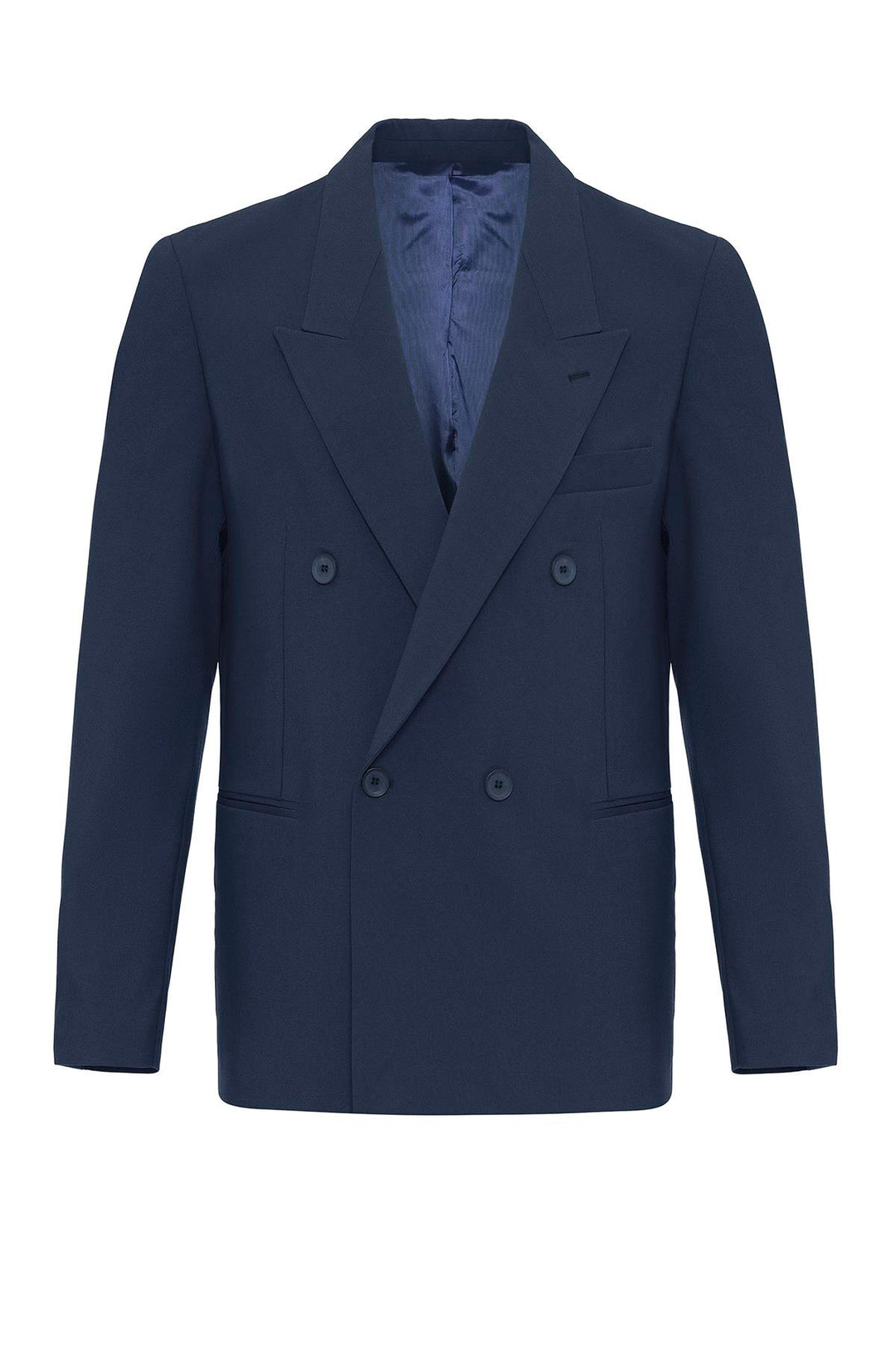 Single Button Double-breasted Men's Blazer Jacket - Wessi