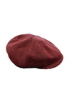 Burgundy Chapeau Gatsby en Laine pour Hommes - Wessi