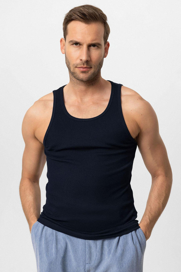 Top k Slim Fit Bleu Marine Homme - Wessi