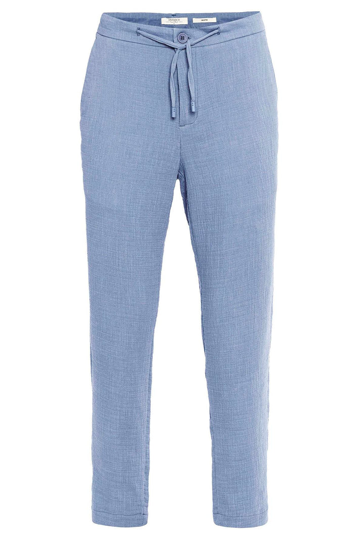 Pantalón de hombre azul regular fit con cordón - Wessi