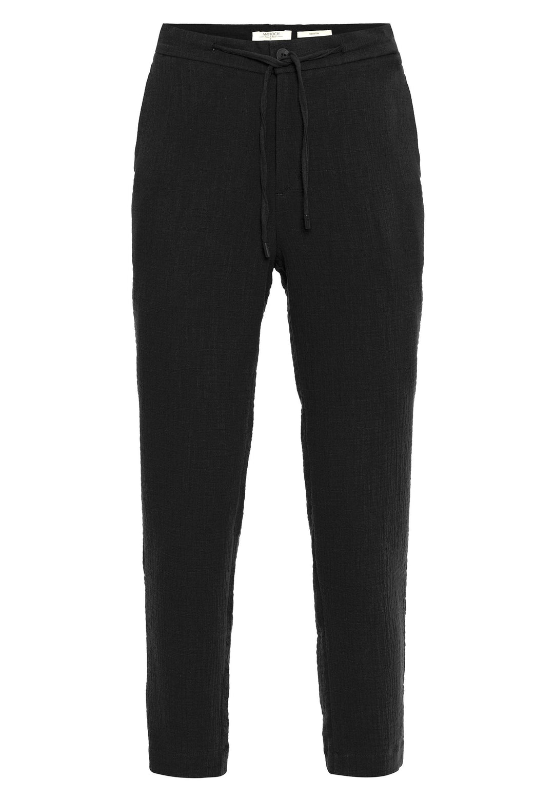 Pantalón de hombre con cordón regular negro - Wessi