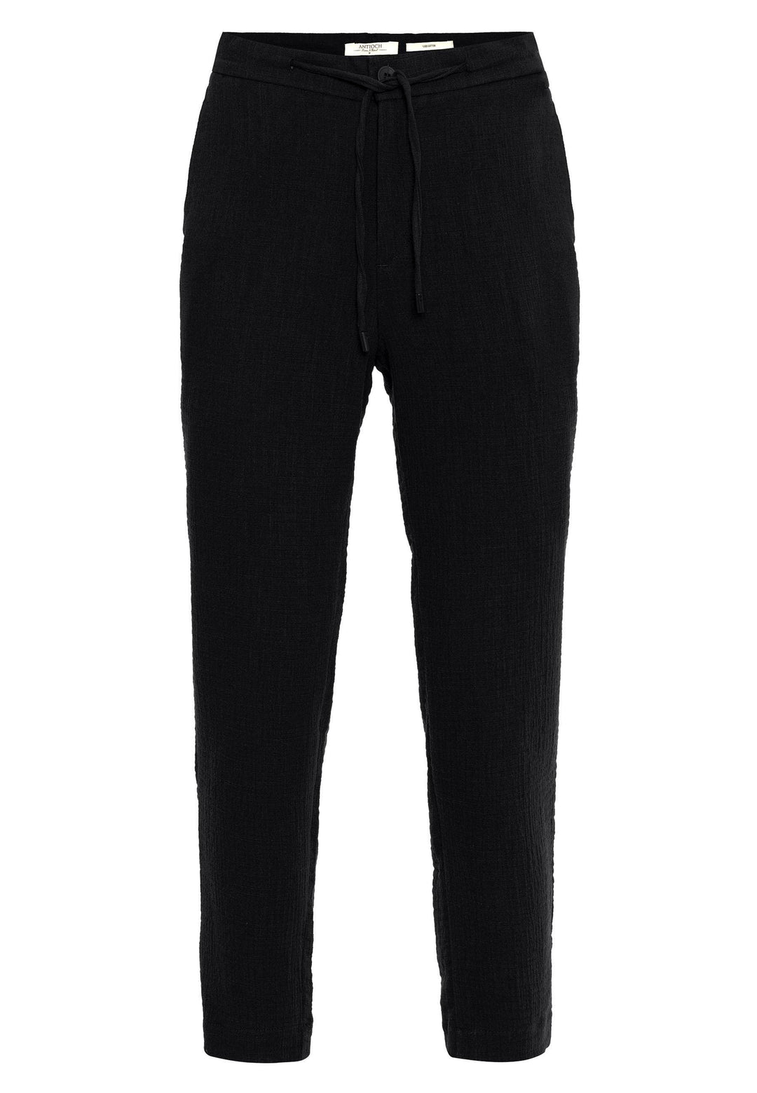 Pantalón de hombre con cordón regular negro - Wessi