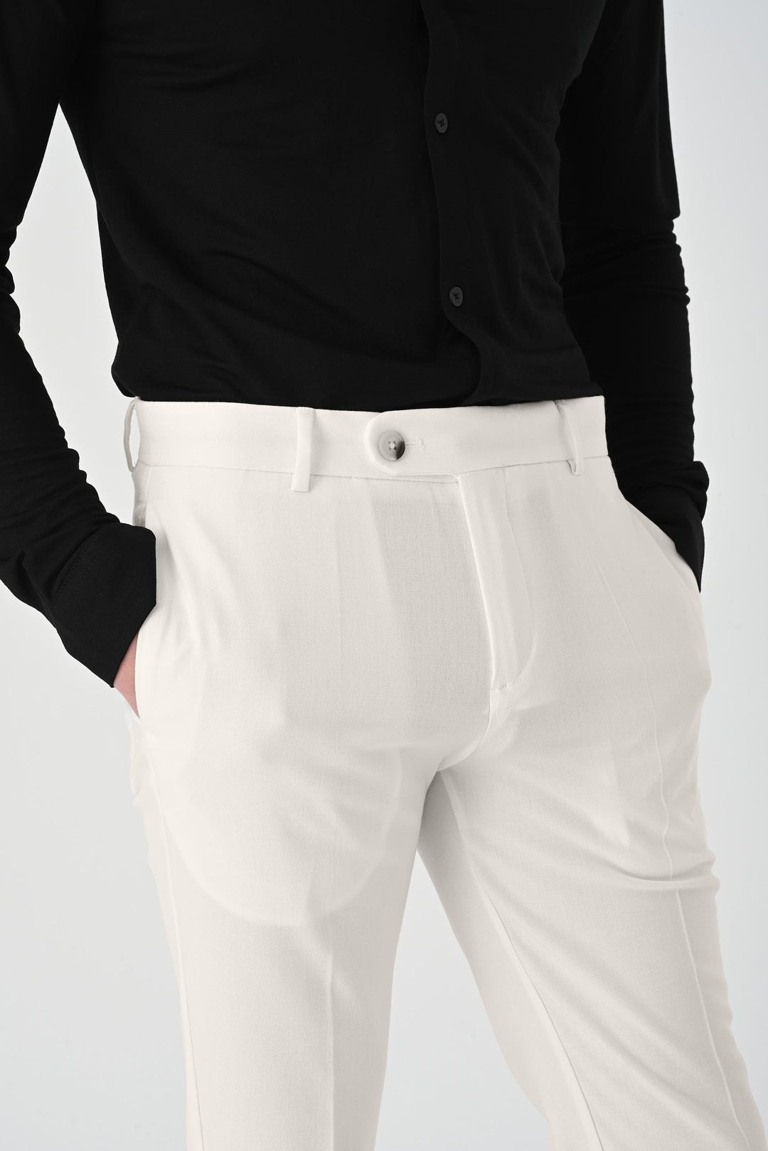 Pantalón de hombre Crudo Regular Fit con puños - Wessi