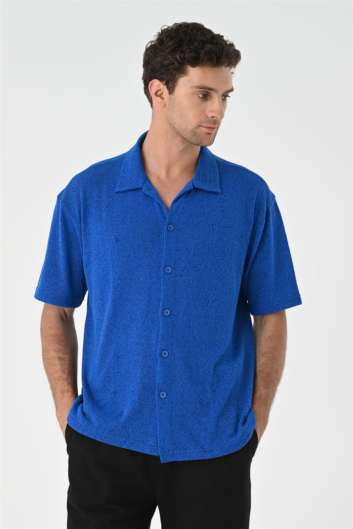 Men's Sax Relax Fit Knitwear  Shirt - Wessi