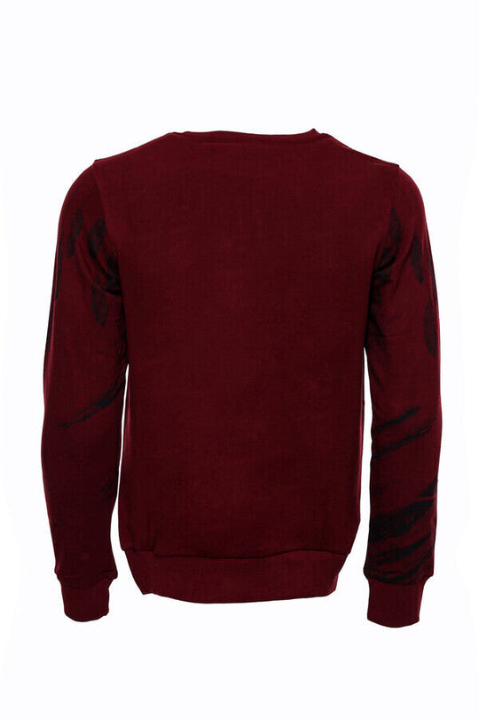 Felpa Bordeaux a fantasia slim fit - Wessi