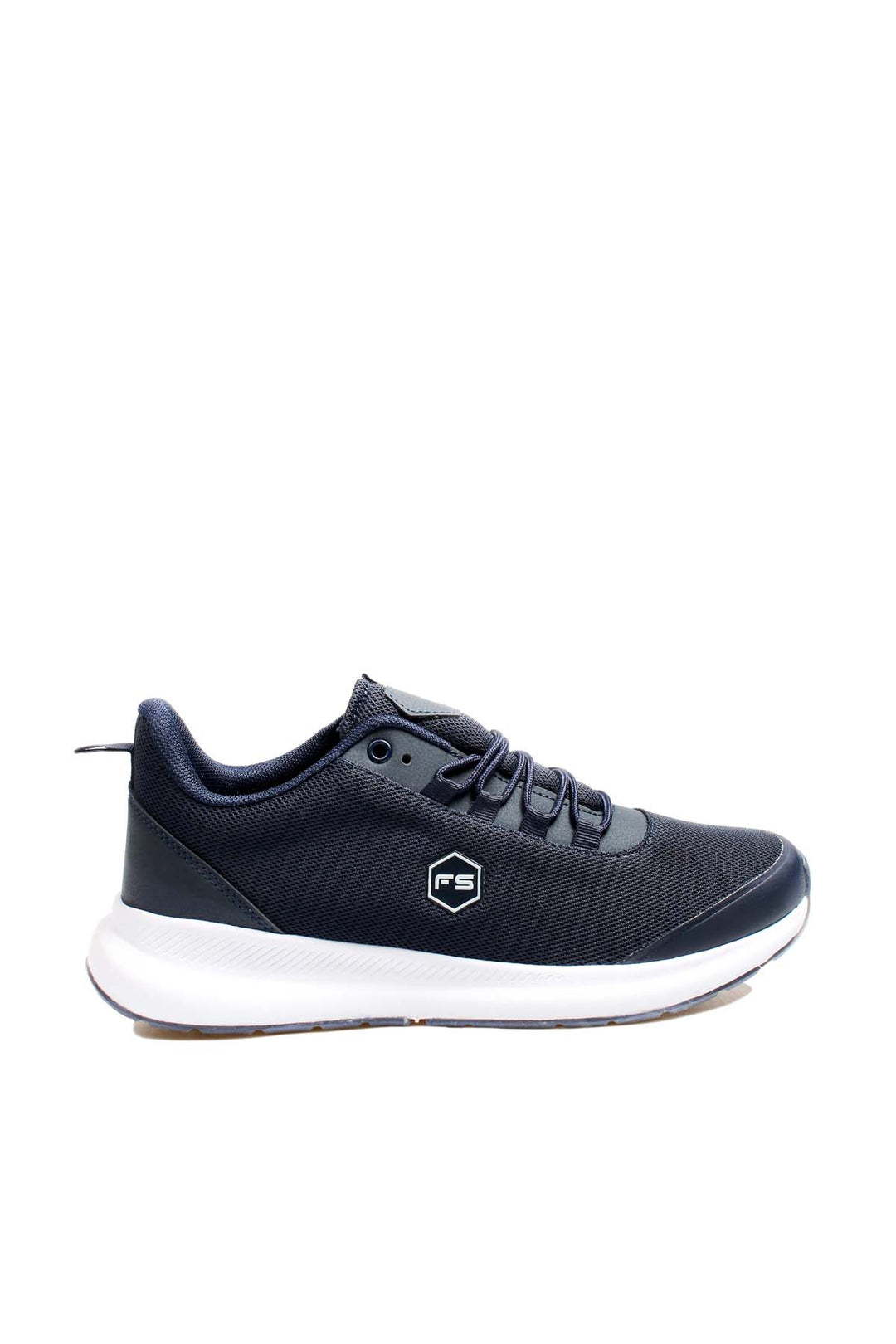 Men's Navy Athletic Sneakers with White Sole - Wessi