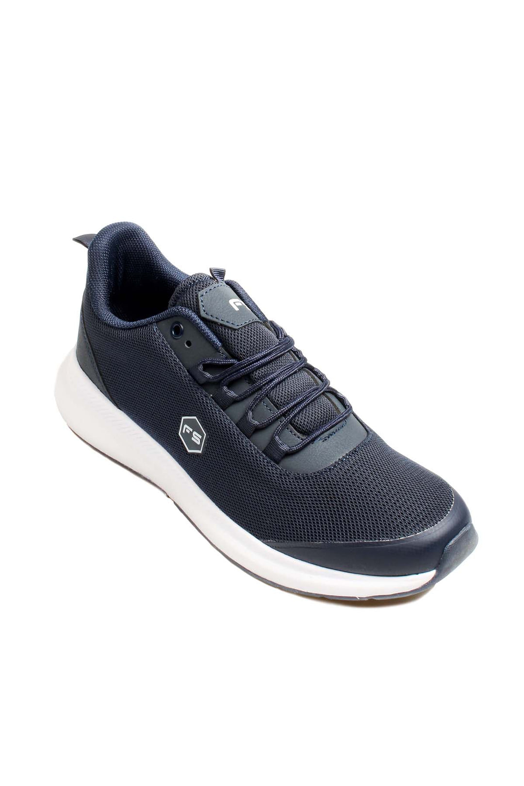 Men's Navy Athletic Sneakers with White Sole - Wessi