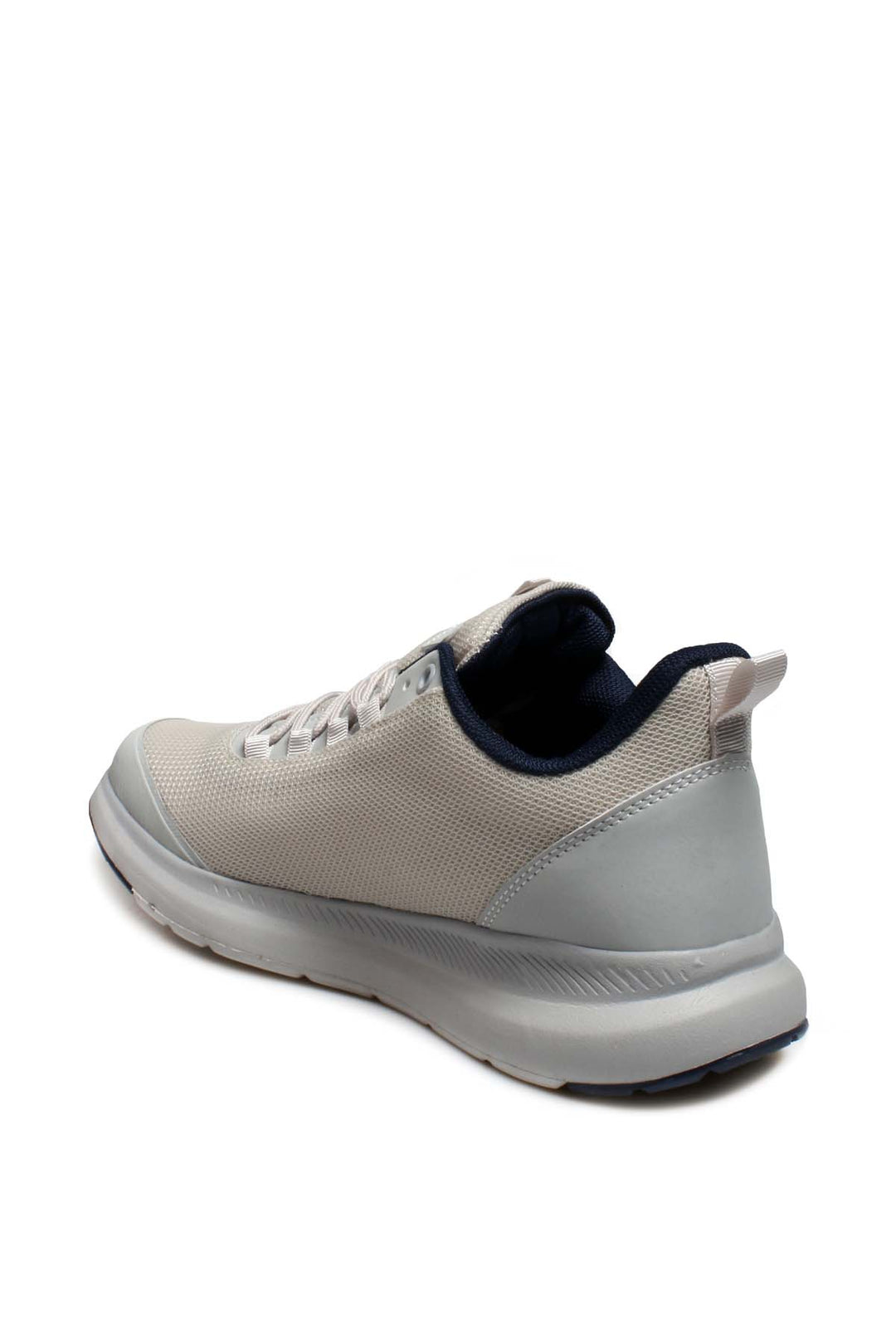 Men's Light Gray Athletic Sneakers with Navy Accents - Wessi