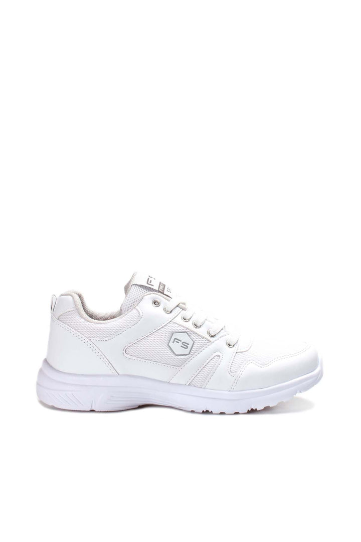 Men's All-White Athletic Sneakers-Wessi