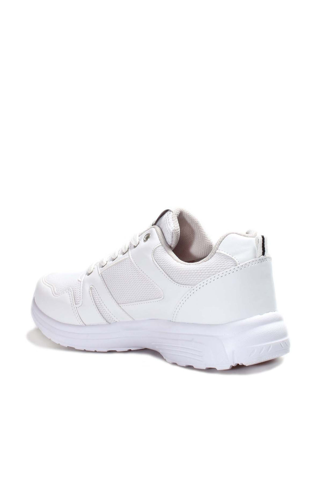 Men's All-White Athletic Sneakers-Wessi