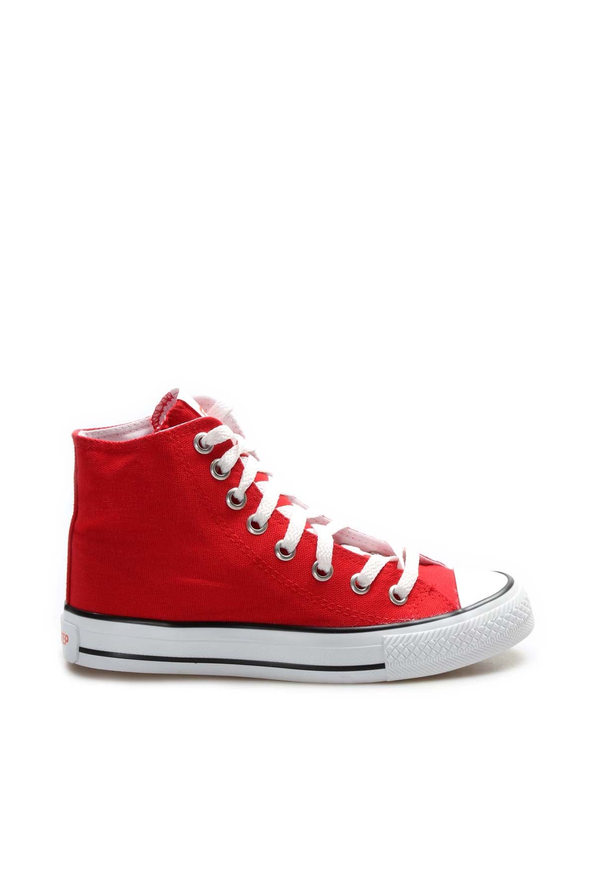 Women’s online high top canvas shoes in Pinstriped