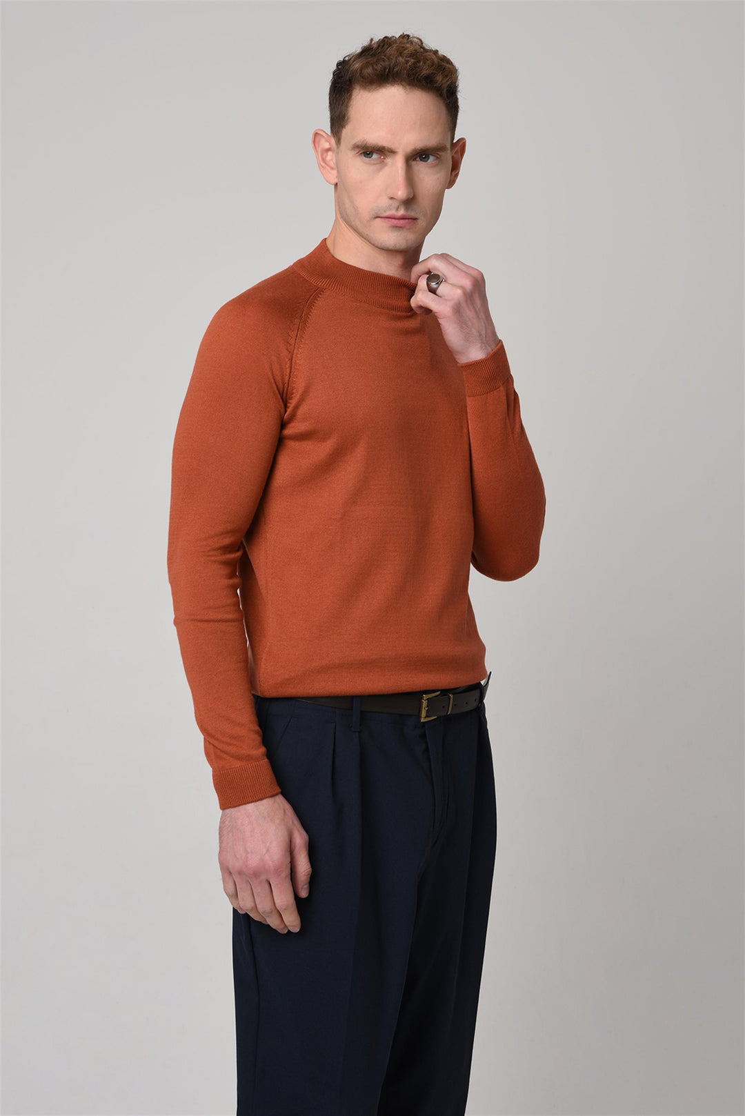 Men's Tile Half Turtleneck  Knitwear - Wessi